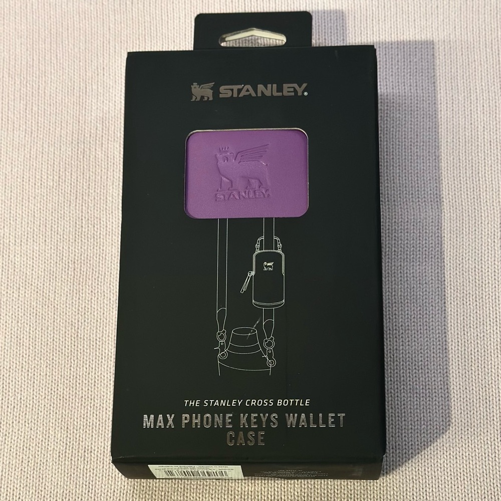 Stanley Cross Bottle Max Phone Keys Wallet Case Accessory Purple NIB Gift